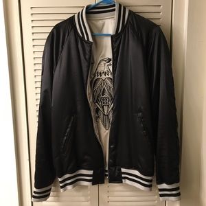 Men’s Reversible Pacsun Jacket sz. M Black Silver